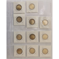 HOJA PARA MONEDAS DE 2 EUROS - PORTAFOLIOS