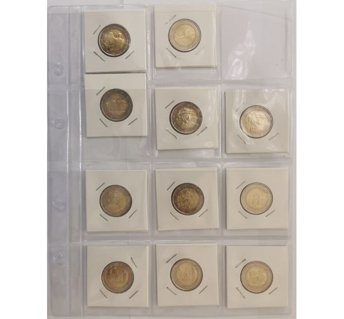 HOJA PARA MONEDAS DE 2 EUROS - PORTAFOLIOS por 1.50 € ✅