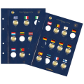 HOJA VISTA PARA MONEDAS DE 2 EUROS - 30 años bandera de la UE por 4.50 € ✅