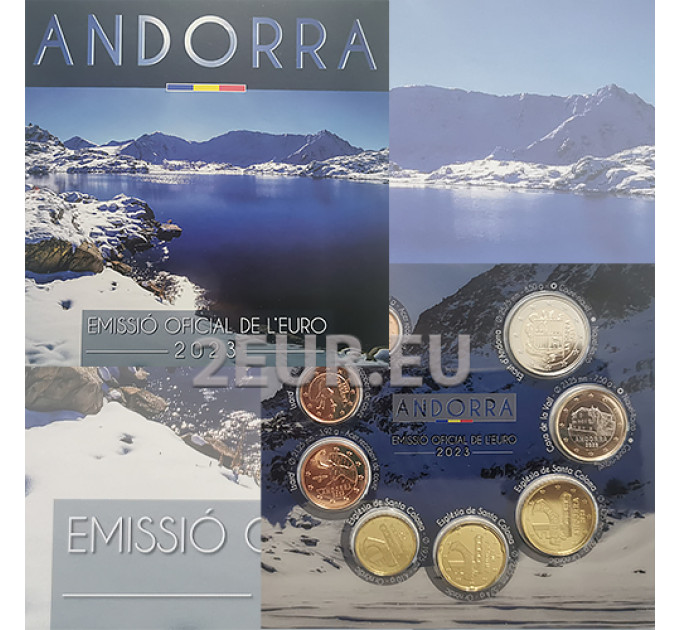 Andorra Euro coin set BU 2023 for 32.50 € ✅