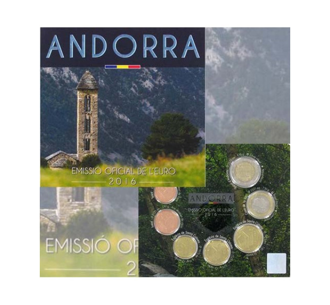 Andorra Euro coin set BU 2016 for 35.00 € ✅