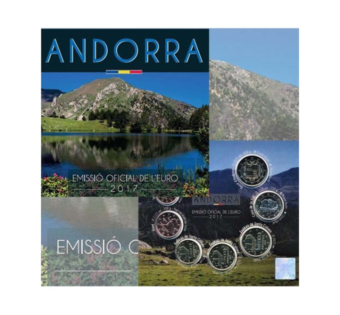Andorra Euro coin set BU 2017 for 34.50 € ✅