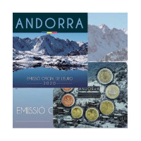 Andorra Euro coin set BU 2020