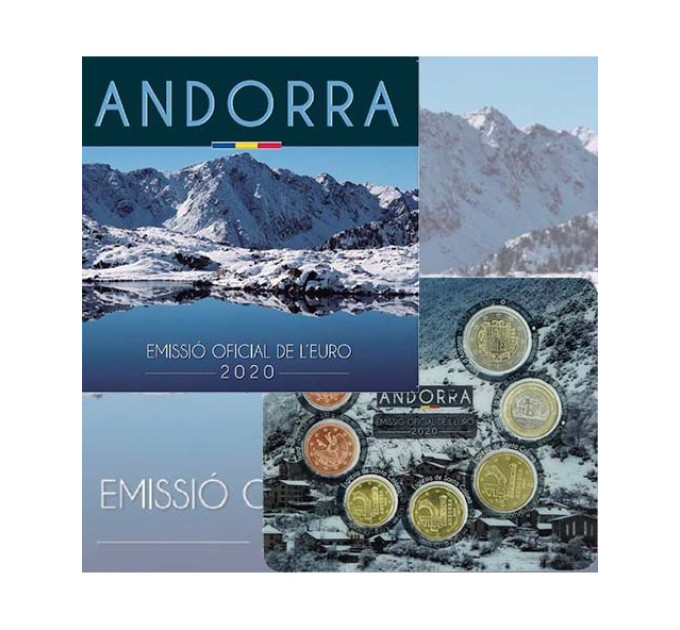 Andorra Euro coin set BU 2020 for 34.50 € ✅