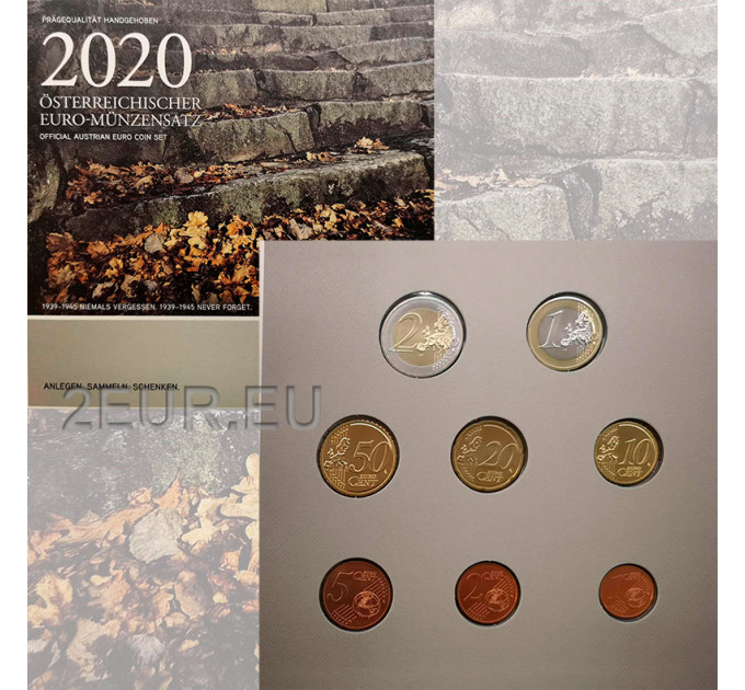 Austria Cartera Euro BU 2020 - Las escaleras de la muerte en Mauthausen por 28.00 € ✅