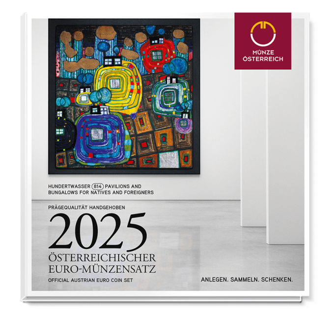 Austria Cartera Euro BU 2025 - Friedensreich Hundertwasser por 38.50 € ✅
