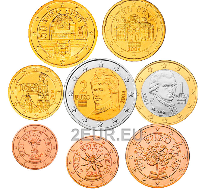Austria Cartera Euro UNC 2004 por 10.50 € ✅