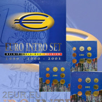 Belgas Serie de euros BU 1999 -2000 - 2001 - Euro Intro