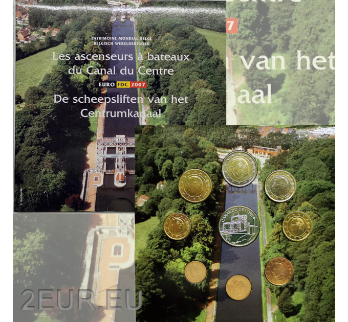 Belgium euro set BU 2007 - Center channel for 29.50 € ✅