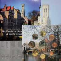 Belgium conjunto de euros BU 2010 - Centro histórico de la ciudad de Brujas
