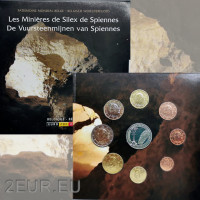Belgium conjunto de euros BU 2011 - Las minas de pedernal de Spiennes