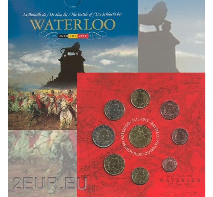 Belgium conjunto de euros BU 2015 - Batalla de Waterloo por 43.50 € ✅