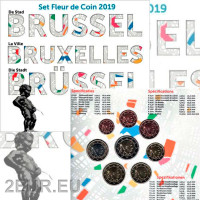 Belgium euro set BU 2019 - Brussels