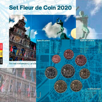 Belgium conjunto de euros BU 2020 - Antwerpen