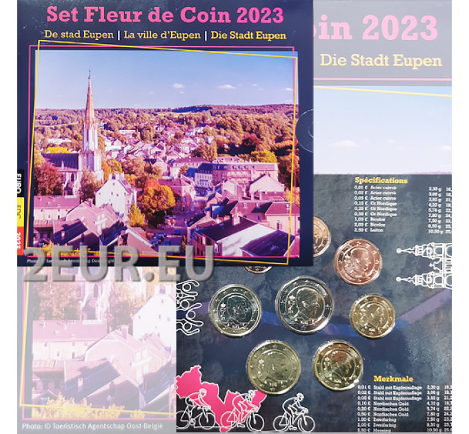 Belgium conjunto de euros BU 2023 - La ciudad de Eupen por 32.95 € ✅