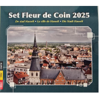 Belgium conjunto de euros BU 2025 - La ciudad de Hasselt