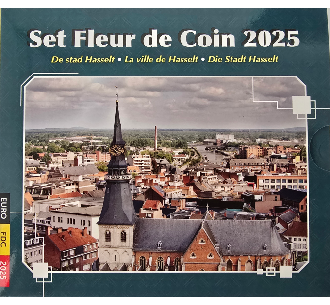 Belgium conjunto de euros BU 2025 - La ciudad de Hasselt por 30.95 € ✅