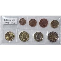Belgium conjunto de euros UNC 2009 -2013 MIX