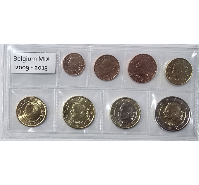 Belgium conjunto de euros UNC 2009 -2013 MIX por 12.00 € ✅