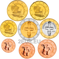 Chipre conjunto de euros UNC 2013