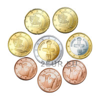 Chipre conjunto de euros UNC 2017