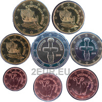 Chipre conjunto de euros UNC 2019