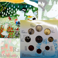 Finlandia conjunto de euros BU 2004 - 90. cumpleaños de Tove Jansson