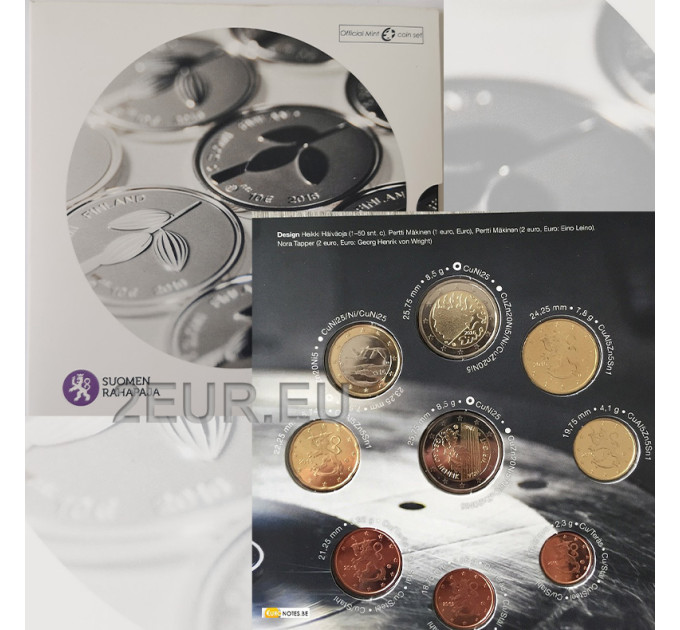 Finlandia conjunto de euros BU 2016 - Proceso de acuñación de monedas de coleccionista por 32.50 € ✅