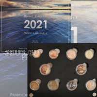 Finland PROOF Euro coin set 2021