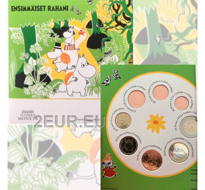 Finland euro set BU 2021 - Moomins for 39.90 € ✅