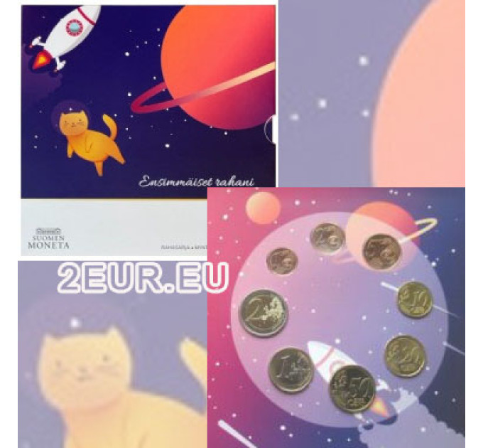 Finlandia conjunto de euros BU 2022 - Mis primeras monedas por 30.00 € ✅