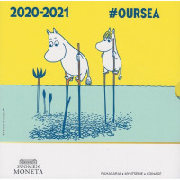 Finlandia conjunto de euros BU 2020 - Los Moomins y nuestro mar