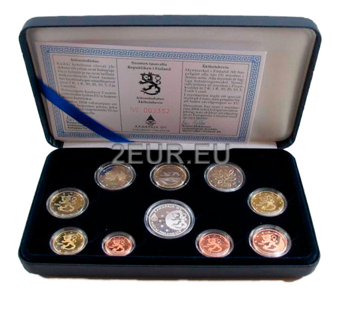 Finland Euro coin set PROOF 2004 for 425.00 € ✅