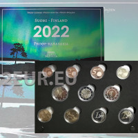 Finlandia PROOF Juego de monedas de euro 2022
