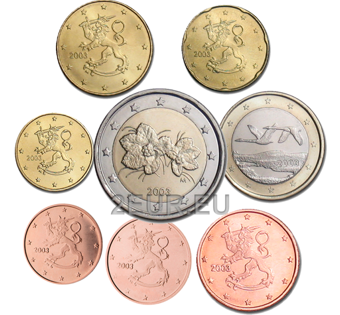 Finland UNC 2003 - Euro coin set for 17.00 € ✅