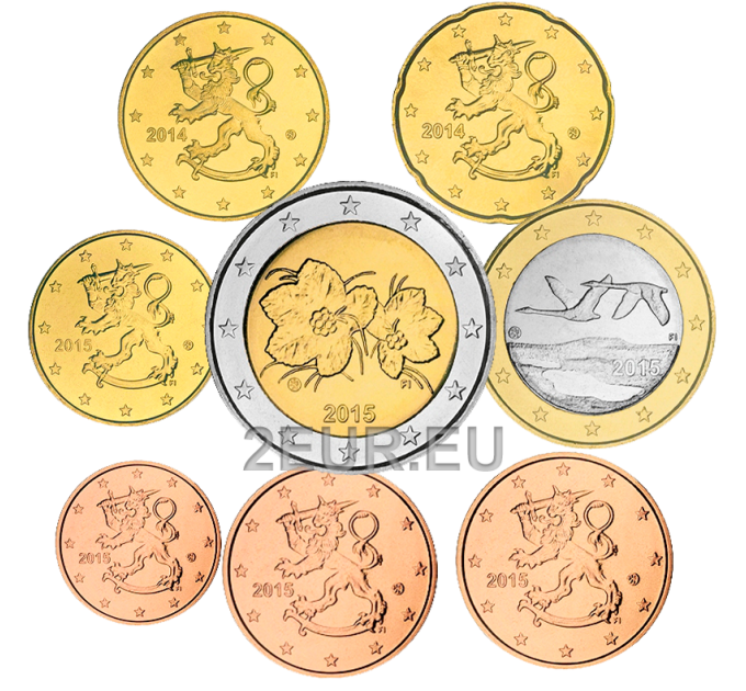 Finland UNC 2015 - Euro coin set for 15.00 € ✅