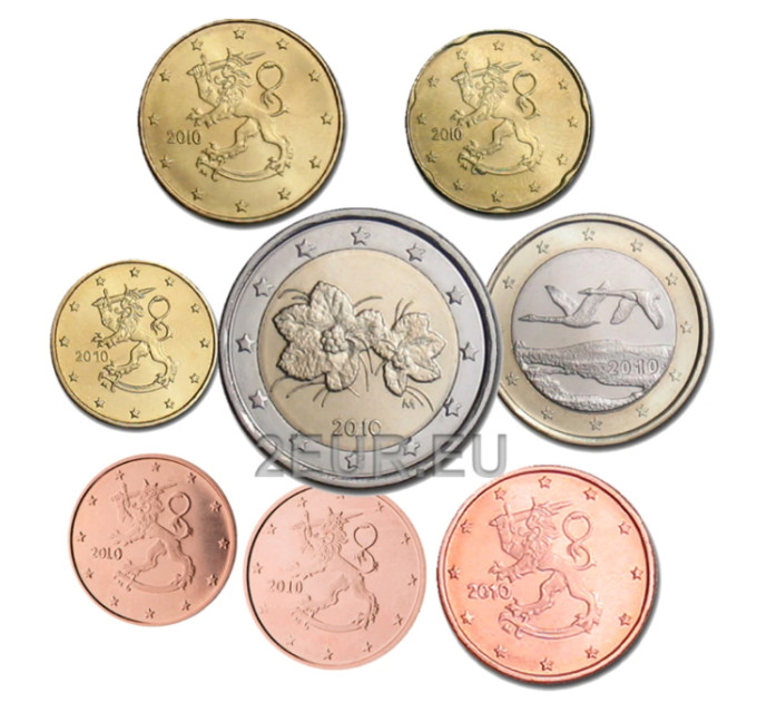 Finland UNC 2010 - Euro coin set for 11.00 € ✅