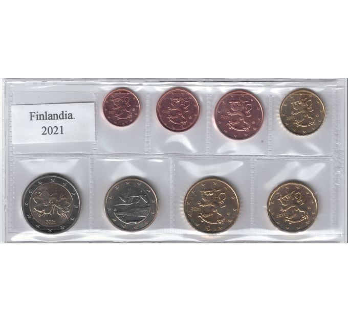 Finlandia UNC 2021 - Juego de monedas de euro por 25.00 € ✅