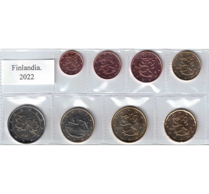 Finland UNC 2022 - Euro coin set for 23.00 € ✅