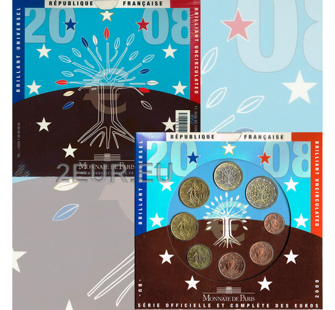 Francia BU set 2008 - juego de monedas de euro por 38.00 € ✅