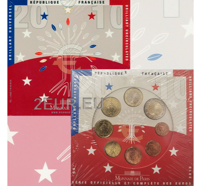 Francia BU set 2010 - juego de monedas de euro por 38.00 € ✅