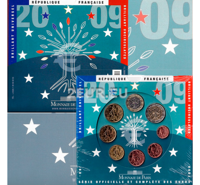 Francia BU set 2009 - juego de monedas de euro por 37.00 € ✅