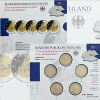 Alemania 2 euro proof 2022 - Turingia. Castillo de Wartburg