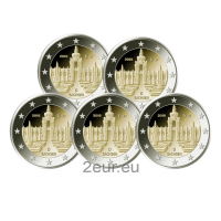 Alemania 2 euros UNC 2016 - Sajonia - Palacio Zwinger en Dresde - ADFGJ