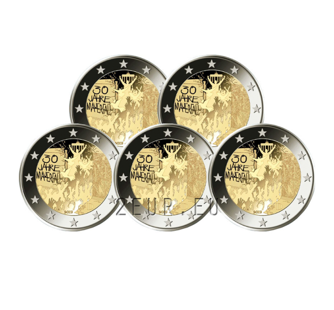 Germany 2 euro UNC 2019 - 30 Years Since the Fall of the Berlin Wall - ADFGJ for 25.50 € ✅