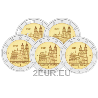 Alemania 2 euros UNC 2021 - Sajonia-Anhalt - Catedral de Magdeburg - ADFGJ