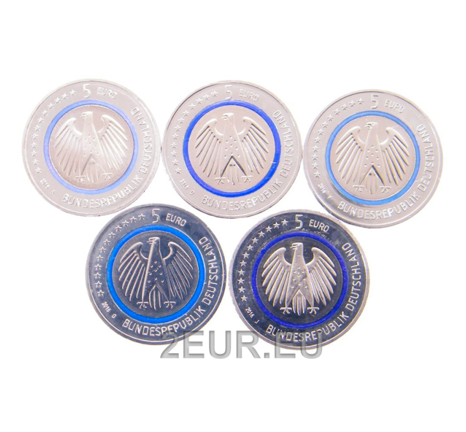 Alemania 5 euros UNC 2016 - Planeta Tierra por 229.00 € ✅