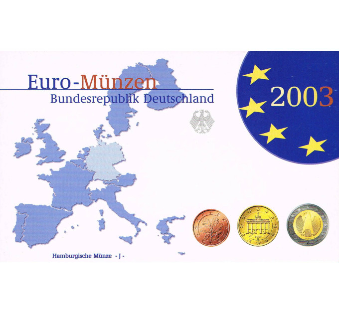 GERMANY SET PROOF 2003 - J for 18.00 € ✅