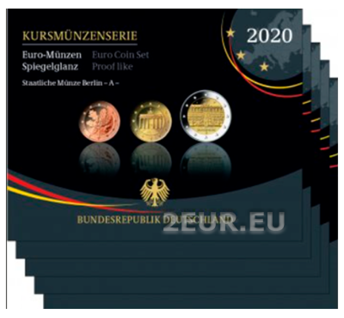 GERMANY SET PROOF 2020 - ADFGJ for 134.90 € ✅