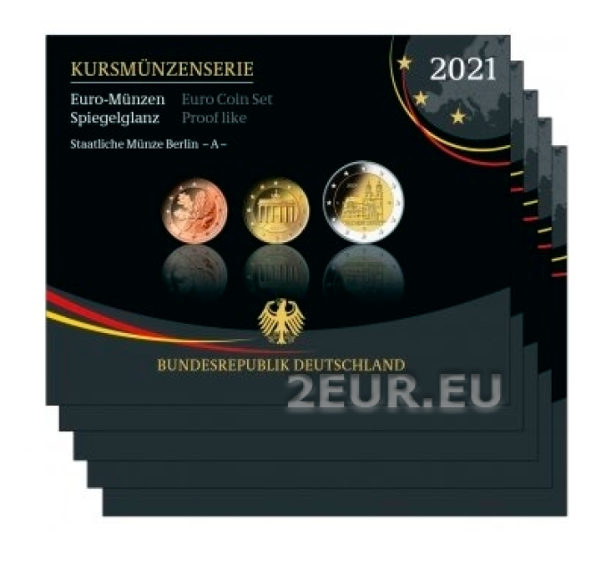 GERMANY SET PROOF 2021 - ADFGJ for 146.90 € ✅